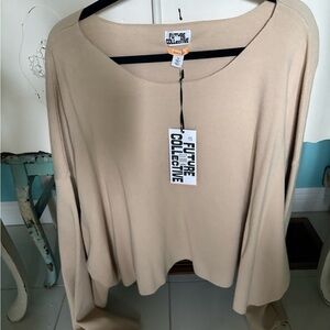 Women's Cream Top 3X